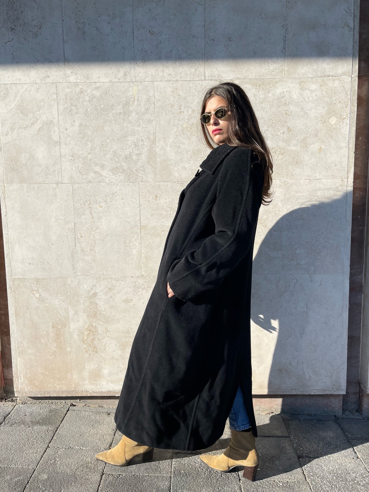 CAPPOTTO NERO IN LANA