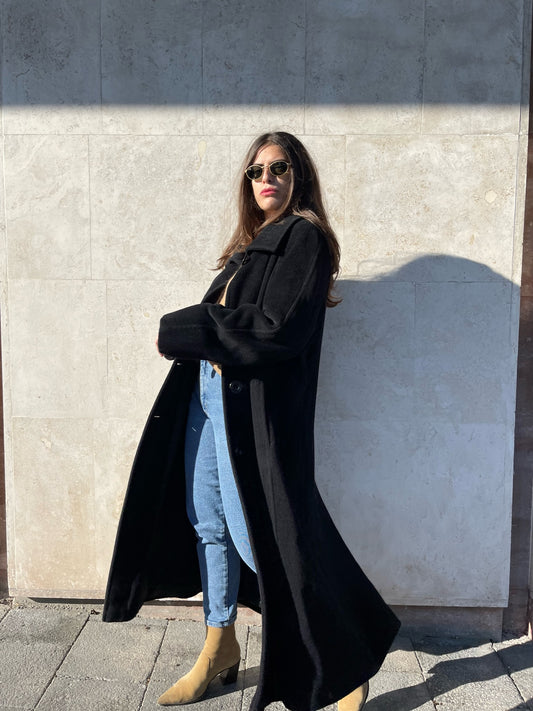 CAPPOTTO NERO IN LANA