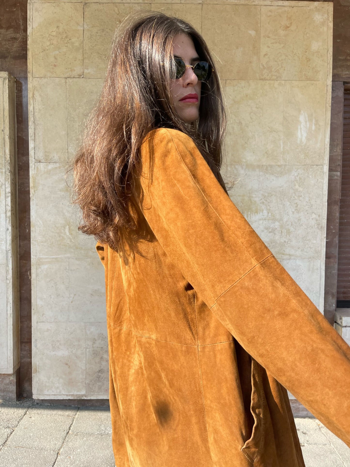 GIACCA LUNGA IN CAMOSCIO